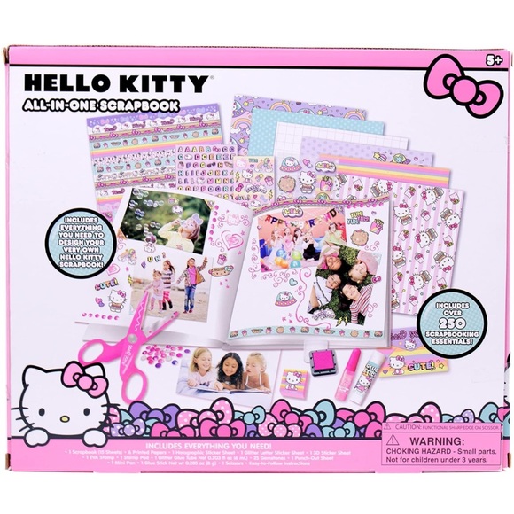Hello Kitty All-in-One DIY Design Your Own Scrapbook with Over 250 Essentials - Picture 9 of 9